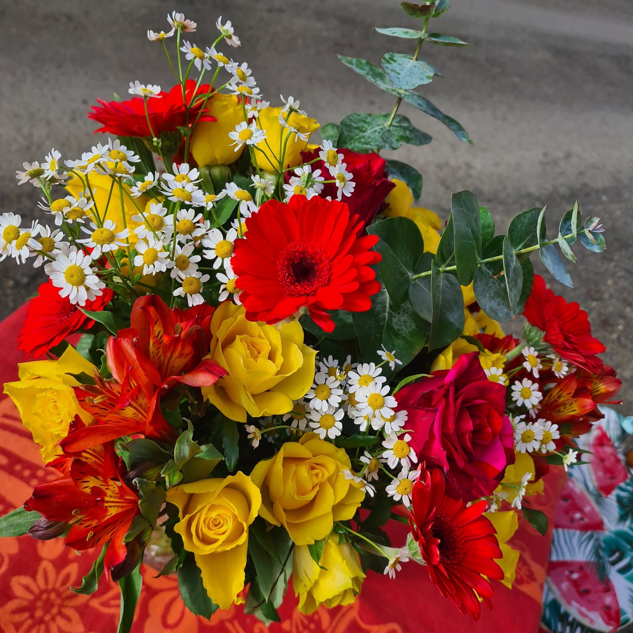 Composition florale séchée élégante